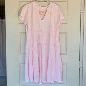Mauve by Anthropologie Pink Midi Dress